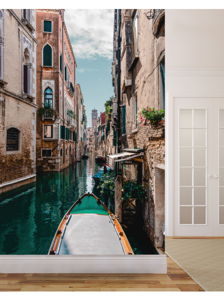 Mit Gondel durch Venedig - Fototapete - Fototapete in individueller Größe