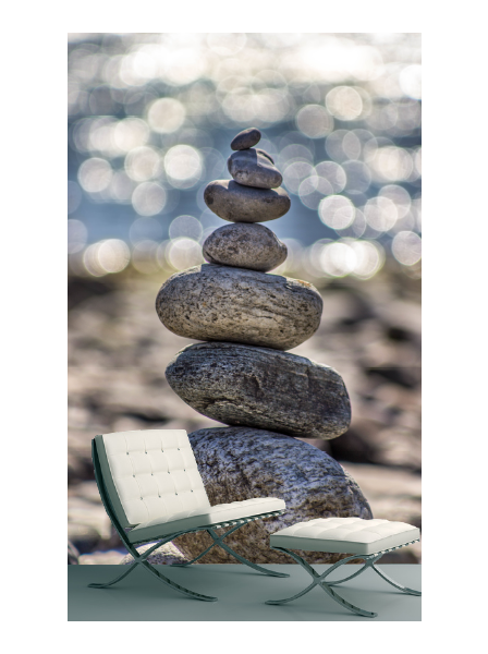 Stein auf Stein - Fototapete - Fototapete in individueller Größe