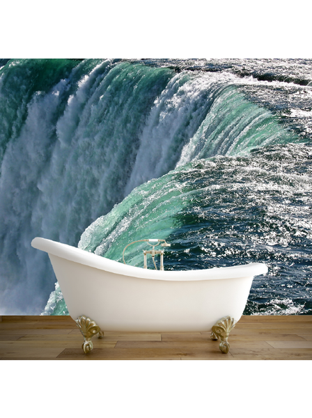 Wasserfall Kante - Fototapete - Fototapete in individueller Größe