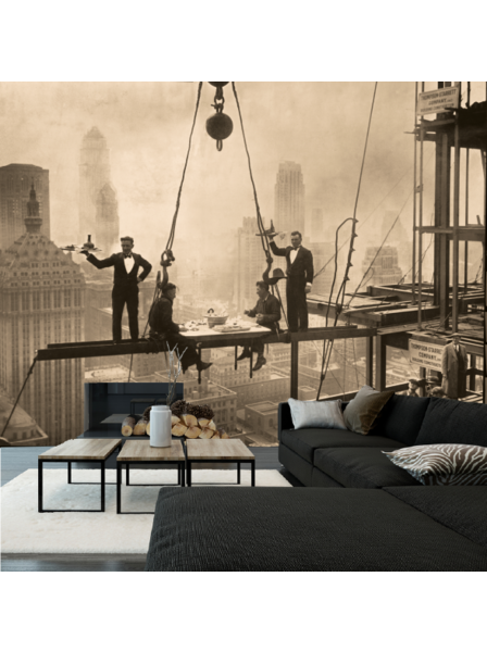 Errichtung Gebäude New York - Fototapete - Fototapete in individueller Größe