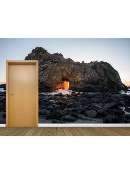 Fels mit Pforte - Fototapete - Fototapete in individueller Größe