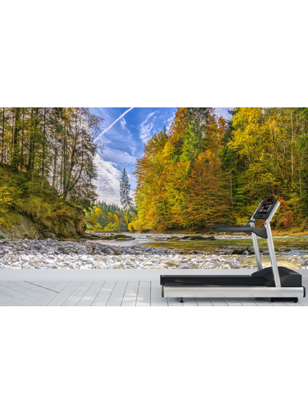 Flusslauf Herbst - Fototapete - Fototapete in individueller Größe