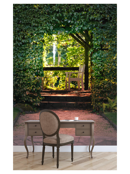 Geheimer Garten - Fototapete - Fototapete in individueller Größe