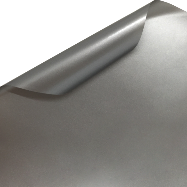 Klebefolie Silbergrau metallic (matt) selbstklebende Folie 63cm, 100cm oder  126c
