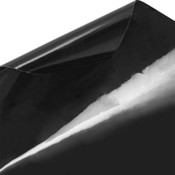Möbelfolie schwarz glänzend lackiert auf Maß zugeschnitten